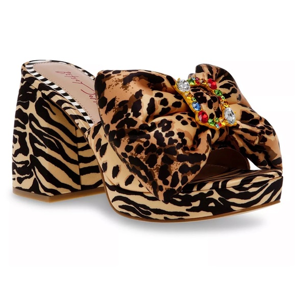 Betsey Johnson Leopard Print Heels - Picture 2 of 12